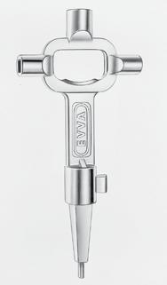 Schlüsselspitze mit konischen Vierkant ermöglicht ein einfaches Önen und Schließen der Türen Vierkant-Dornschlüssel 6, 7 und 8 mm Schließnase für