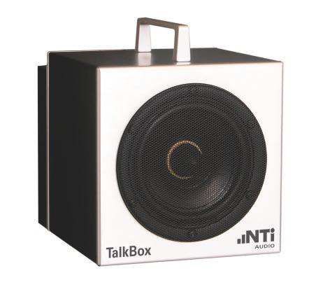 2. Übersicht Die TalkBox ist eine akustische, kalibrierte Schallquelle zur Erzeugung von Testsignalen, wie z.b. für die Messung der Sprachverständlichkeit in öffentlichen Durchsagesystemen.