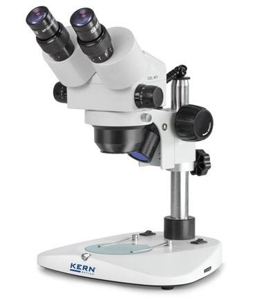 Stereo-Zoom-Mikroskop OZL-45 04 LAB LINE Stereo-Zoom-Mikroskop mit oder ohne Halogenbeleuchtung, für Labor, Ausbildungsstätte, Qualitätskontrolle oder Landwirtschaft Merkmale Die OZL-45