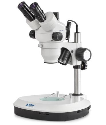 Stereo-Zoom-Mikroskop OZM-5 04 LAB LINE Erstklassige Optik und starke Beleuchtung kombiniert mit hoher Flexibilität Merkmale Die OZM-Serie beinhaltet hervorragende Stereo-Zoom-Mikroskope mit