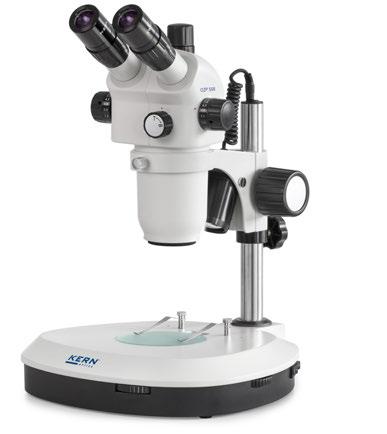 Stereo-Zoom-Mikroskop OZP-5 Trinokulare Ausführung 04 LAB LINE Professionell und leistungsstark dank des sehr hohen Vergrößerungsbereichs, der starken Beleuchtung und der erstklassigen Optik Merkmale