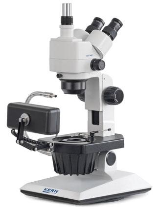 Mit diesem Stereo-Zoom-Mikroskop lassen sich Edelsteine und Schmuck auf Ihre Reinheit überprüfen und bearbeiten Zur Auswahl steht eine starke Halogen Durchlicht- sowie eine Halogen Auf- und