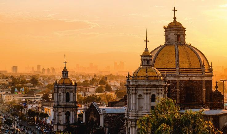 18 Pilgerreisen Blick auf die alte Basilika von Guadalupe Wallfahrtsstätten in Mexiko Bei dieser Reise werden Sie überraschende Begegnungen mit der Frömmigkeit in Mexiko erleben.