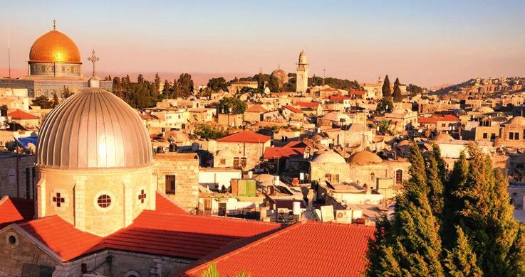 26 Pilgerreisen Blick auf Jerusalem Heiliges Land unterwegs in Israel & Palästina Eine Reise für Wiederholer und Interessierte, die auch biblische Stätten abseits der klassischen Route sehen möchten.
