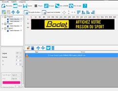 hat Bodet die Software VideoMedia entwickelt, die der Wiedergabe von Multimedia-Inhalten (Video, Bilder, Logos etc.) sowie der Werbung von Partnern dient.