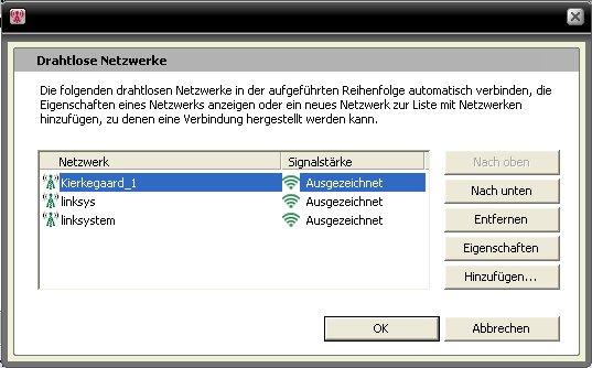 326 McAfee Total Protection Bevorzugte Netzwerke auflisten Über Wireless Network Security können Sie bevorzugte drahtlose Netzwerke festlegen.