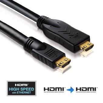PureInstall Series PI1300 Zertifiziertes High Speed Micro HDMI Kabel mit Ethernet Kanal 24 kt. vergoldete Präzisions-Steckkontakte mit PureLink SLS (Secure-Lock-System ) Aktuelle HDMI Version (für v2.