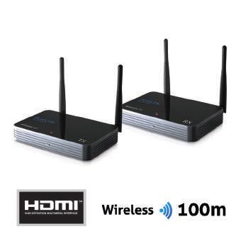 Cinema Series CSW300 Wireless HDMI Extender Set Wireless HD Transmitter & Receiver Set, 100m Extreme Reichweite: 100m in Sichtlinie an mehrere Receiver gleichzeitig Wireless HD im 5G Frequenzbereich
