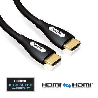 PS2000 High Speed HDMI Kabel mit Ethernet 24 kt. vergoldete Präzisions-Steckkontakte Aktuelle HDMI Version (für v2.0 mit 4K, 3D, HEAC, ARC, Deep Color und x.v.color ) HDMI-A Stecker auf HDMI-A Stecker ProSpeed Kabel (Hochreines versilbertes OFC Kupfer), AWG 28 Dreifach geschirmt.