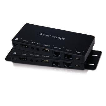 CT-FOG 4K Glasfaser Kontroll-Gateway Kontrollbox für AV-Signale bis 4K / UltraHD / 2160p @60Hz und 4:4:4 High Speed HDMI (~2.0a) Übertragung inkl.