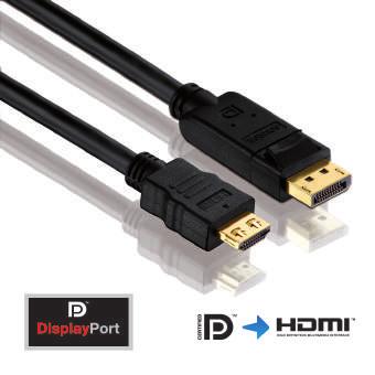 PureInstall Series PI5100 Zertifiziertes DisplayPort/HDMI Kabel 24 kt.