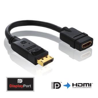 PureInstall Series PI150 Zertifizierter DisplayPort/HDMI Adapter 24 kt.