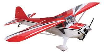 PIPER J-3 CUB Spannweite: 2032 mm Gewicht: ab 3200 g empf.motor: ab 10 ccm Hersteller: Hangar 9 Flächen: Holz/Rippenb. B-Nr.: 66483 Flug / Bau: 189.