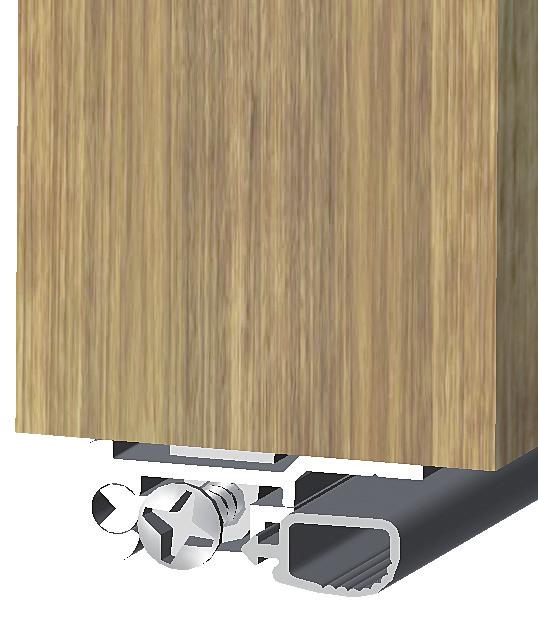 Dichtungen für Holztüren KÄLTEFEIND ALLROUND der Klassiker im Markt seit über 50 Jahren bewährt Oberfläche silberfarben eloxiert mit 3 Anschlagsoptionen LUFTSTOPP für Bodenspalte von 10 mm bis 22 mm