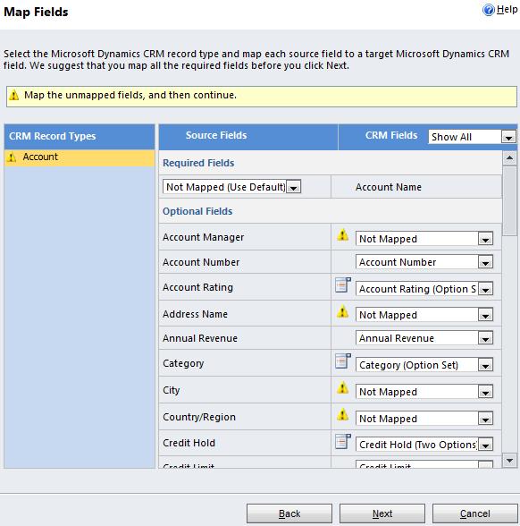 1 Basics of CRM and Microsoft Dynamics CRM Import Fields mapping: when importing end users have to map