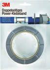 E/D/E 3M ²³EBEBÄNDER 1 Doppelseitiges Klebeband 9088 Doppelseitiges Klebeband 9088 Hohe Soforthaftung auf vielen verschiedenen Werkstoffen wie Metall, Glas, Holz, Papier oder ²unststoff sowie auf