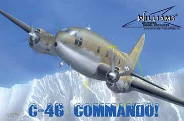 C-46 Commando! Das Originalflugzeug wurde von Curtiss-Wright gebaut und war 1940 das größte zweimotorige Flugzeug. Berühmt wurde es während des 2. Weltkrieges als Lastenesel zwischen Indien und China.