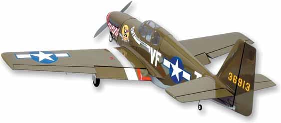 Die SIG P-51B Mustang ARF ist der berühmten Shangri-La nachgebildet, die im Luftkampf so erfolgreich war, dass General Eisenhower einmal zu dem Piloten Don Gentile sagte: Sie sind eine