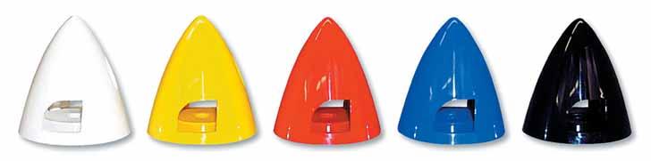 Luftschrauben KAVAN-Spinner SIG Spinner Erhältlich in fünf brillanten Farben und sieben am meisten verwendeten Durchmessern. Päzise in Nylon tiefgezogen.
