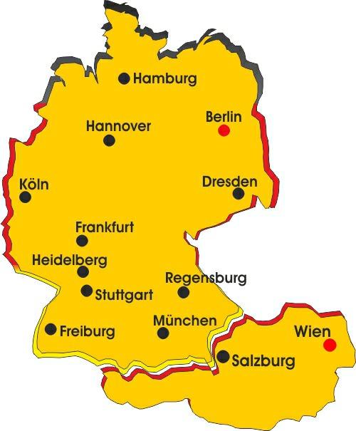 Deutschland und Österreich German courses for adults in