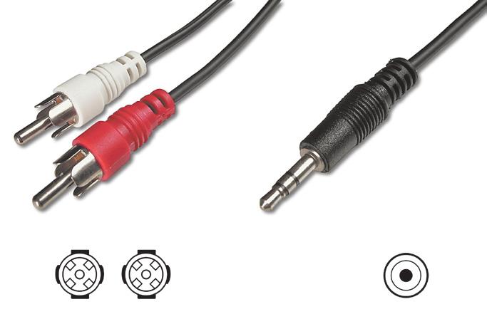 Video und Audio Kabel Video and Audio cable Power cords Flat cables D-SUB cables Modular cables USB cables Video- and Audio cables 618 Mini-DIN-, Scart-, RCA- und Koaxialkabelkonfektionen von ASSMANN