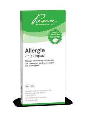 Enthält Lactose. Allergie-Injektopas Homöopathisches Arzneimittel Flüssige Verdünnung zur Injektion.