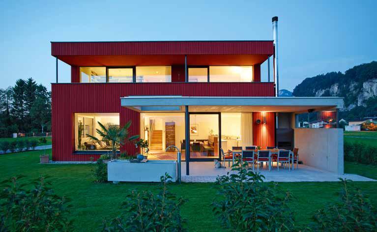 n Jürgen Hagspiel + Alpina GmbH Einfamilienhaus Schmid, Götzis Familie Schmid, Götzis Architektur Jürgen Hagspiel, Lingenau Holzbau: Alpina Bau und Holz Elemente GmbH, Hard 2012 2013 wie die Küche