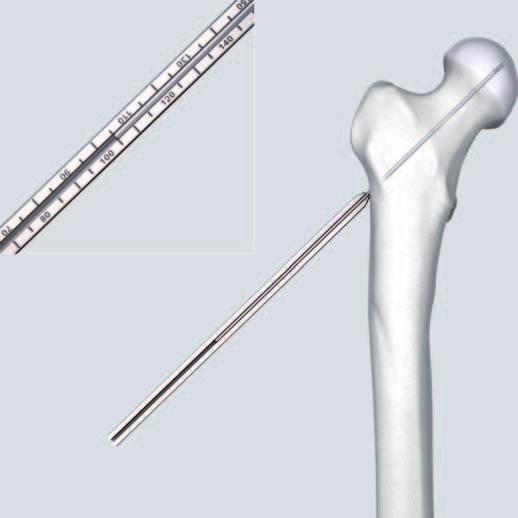 Implantation 3 Länge der DHS Klinge bestimmen Instrument 338.