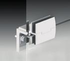 Upper and lower retainer, with standard basic angle, for the fastening of glass pane.