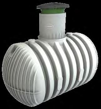 Trinkwasserspeicher Carat XL Für den Erdeinbau l Behälter aus robustem, langlebigem Polyethylen l Lebensmittelechte Ausführung mit Prüfzeugnis l Leicht zu reinigen durch glatte Tank innenfläche