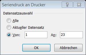 Wählen Sie hier: Dokumente drucken Geben Sie nun an, wie viele Urkunden entsprechend der Anzahl der Teilnehmer zu drucken sind.