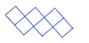 Aufgabe 8 Die erste Figur besteht aus 10 Zündhölzern: 1. Figur 2. Figur 3. Figur a) Zeichne die 4. Figur. (1 Punkt) b) Mit welchem Term berechnest du die Anzahl Zündhölzer in der x-ten Figur?