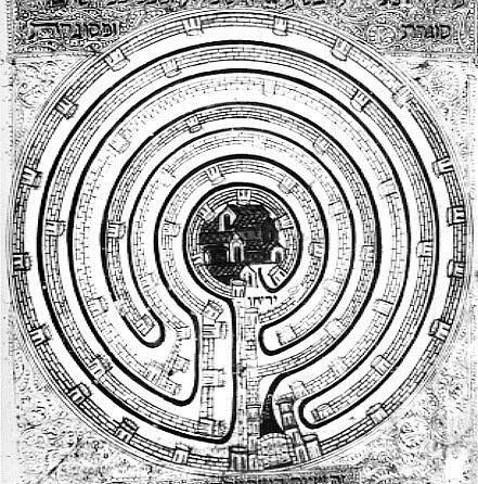 Labyrinthe im Fichtelgebirge Schneelabyrinth in Grassemann Das Labyrinth ist ein uraltes Symbol, das sich aus der schon in der Steinzeit verwendeten Doppelspirale entwickelt hat.