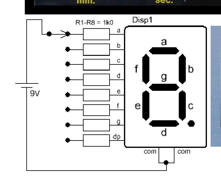 12/23 7-Segment-Anzeige Eine Segmentanzeige kann durch eine elektronische Ansteuerung aus einzelnen oder mehreren Segmenten ( Strichen ) Buchstaben,