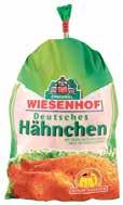 99 Wiesenhof Deutsches Hähnchen HKL A, bratfertig gefroren, 1100 g (1 kg = 2.73 ) 4 Stück Spargel weiß, Kl.