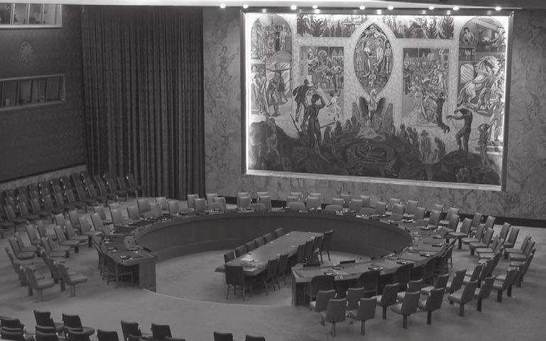 3 Frieden und Friedenssicherung Saal des UN-Sicherheitsrates in New York Die UNO Die UNO ist die größte Organisation, die sich um den Frieden auf der Erde bemüht. Nach dem 2.