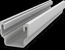 THochsickenabstand: T unabhängig Material Aluminium (EN AW-6063 T66); EPDM B = Breite [mm] 39 H = Höhe [mm] 35 L = Schienenlänge