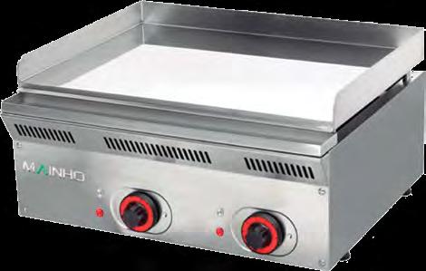 Series: finish griddles, hard chrome gas and electric ELP62EMC ELP62G GRIDDLES finish Gas (ELPG) finish Electric (ELPEM) Hard Chrome Gas (ELPGC) Hard Chrome Electric (ELPEMC) Common : 50 cm in depth
