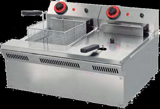 Series: Deep fryers with tap and without tap ELF62 EM ELF31 EMG DEEP FRYERS Without tap (ELFEM) With tap (ELFEMG) Common : 50