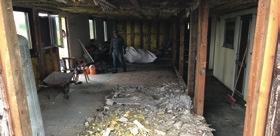 Aktuelles vom Abriss Der Abriss des alten Sportheims schreitet