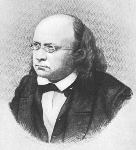 Karl Friedrich Schimper (1803-1867), deutscher Botaniker und Geologe, entwickelte die Eiszeitlehre, wonach es Indizien für