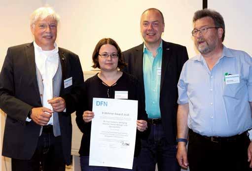 WISSENSCHAFTSNETZ DFN Mitteilungen Ausgabe 90 17 Der X-WiNner-Award des DFN-Vereins Das DFN-Forum Kommunikationstechnologien ist seit 2008 das neue Format der ehemaligen DFN-Arbeitstagung über