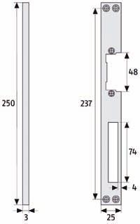 einsetzbar Universell für DIN-rechte und DIN-linke Türen verwendbar Stahlschließblech Schenkelmaß mm Länge mm Farbe Level VE UVP WST R HG SB 21536 0 18