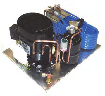 Baureihe WVS (Standardausführung) Bauart: wassergekühlter Verflüssigungssatz mit hermetischen Hubkolbenverdichter, bzw.