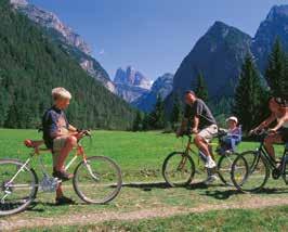 Dolomiten bieten auch für»freizeit-radfahrer«und Familien ideale Möglichkeiten.
