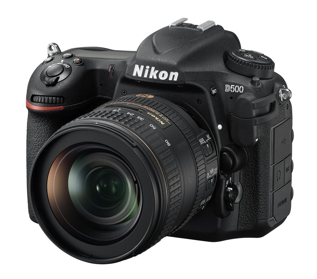 Die Nikon D500: Die Leistungsstärke einer FX-Format-DSLR in handlichem DX-Format und immer online Die D500 ermöglicht dank Nikon-Technologie die ständige, drahtlose Verbindung zu anderen Mobilgeräten