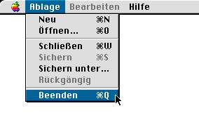 .. G Wählen Sie im Menü Drucken den Menüeintrag Standarddrucker.