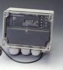 Steuergeräte für Frostschutzsysteme Anschlusskomponenten RayClic RAYSTAT CONTROL-10 Elektronischer Thermostat mit digitaler Anzeige und Rohranlege fühler: Display zur Anzeige der Parameter Direkter
