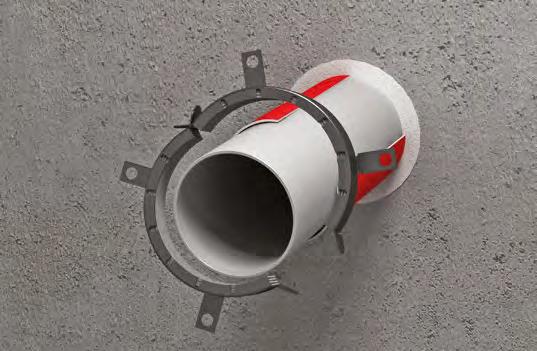 Montageanleitung Rohrleitung (ggf. mit PE-Schallschutzschlauch) installieren.