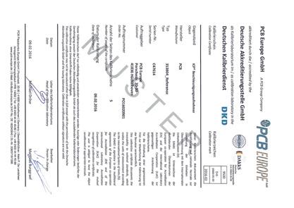 Kalibrierdienstleistungen Das Kalibrierlabor der PCB Europe GmbH aus der PCB Unternehmensgruppe in Hückelhoven ist seit dem Frühjahr 2016 durch die Deutsche Akkreditierungsstelle GmbH (DAkkS)